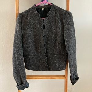 BP cropped tweed blazer
